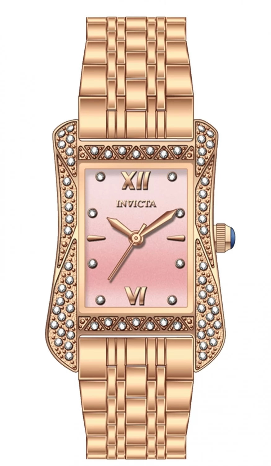Invicta Wildflower Quartz Pink Dial Lady Watch 26 mm 69284
