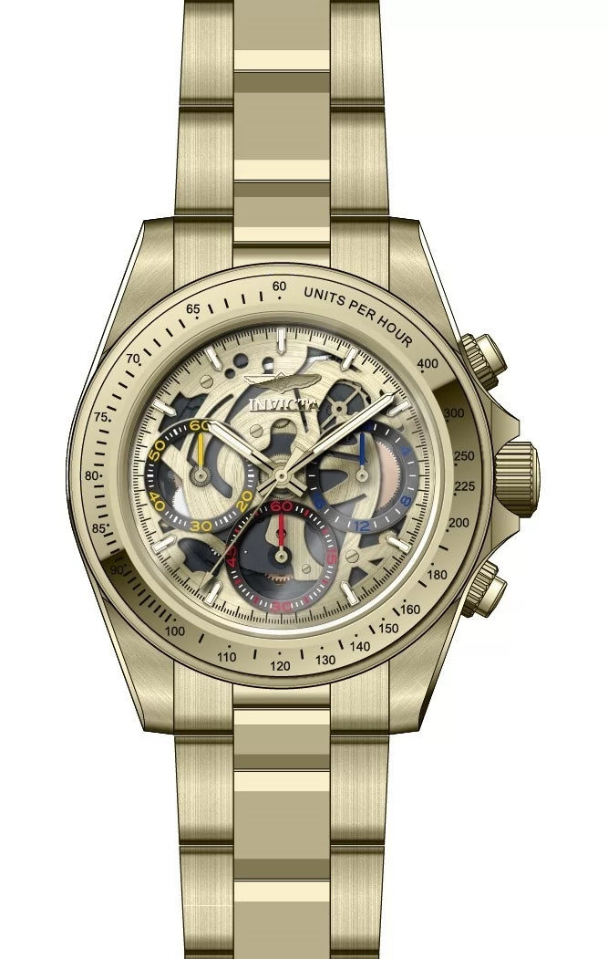 Invicta Speedway Quartz Gold Dial Men's Watch 39 mm 50271