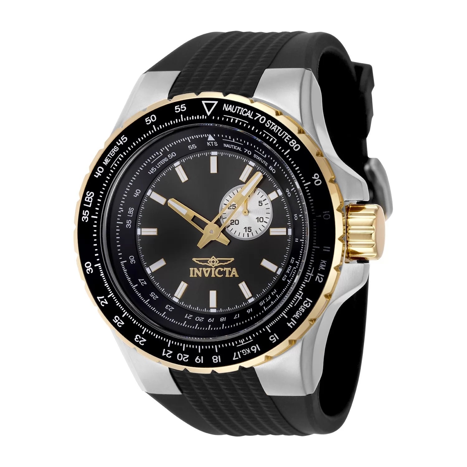 Invicta Aviator Quartz Gunmetal Dial Men's Watch 50 mm 49718