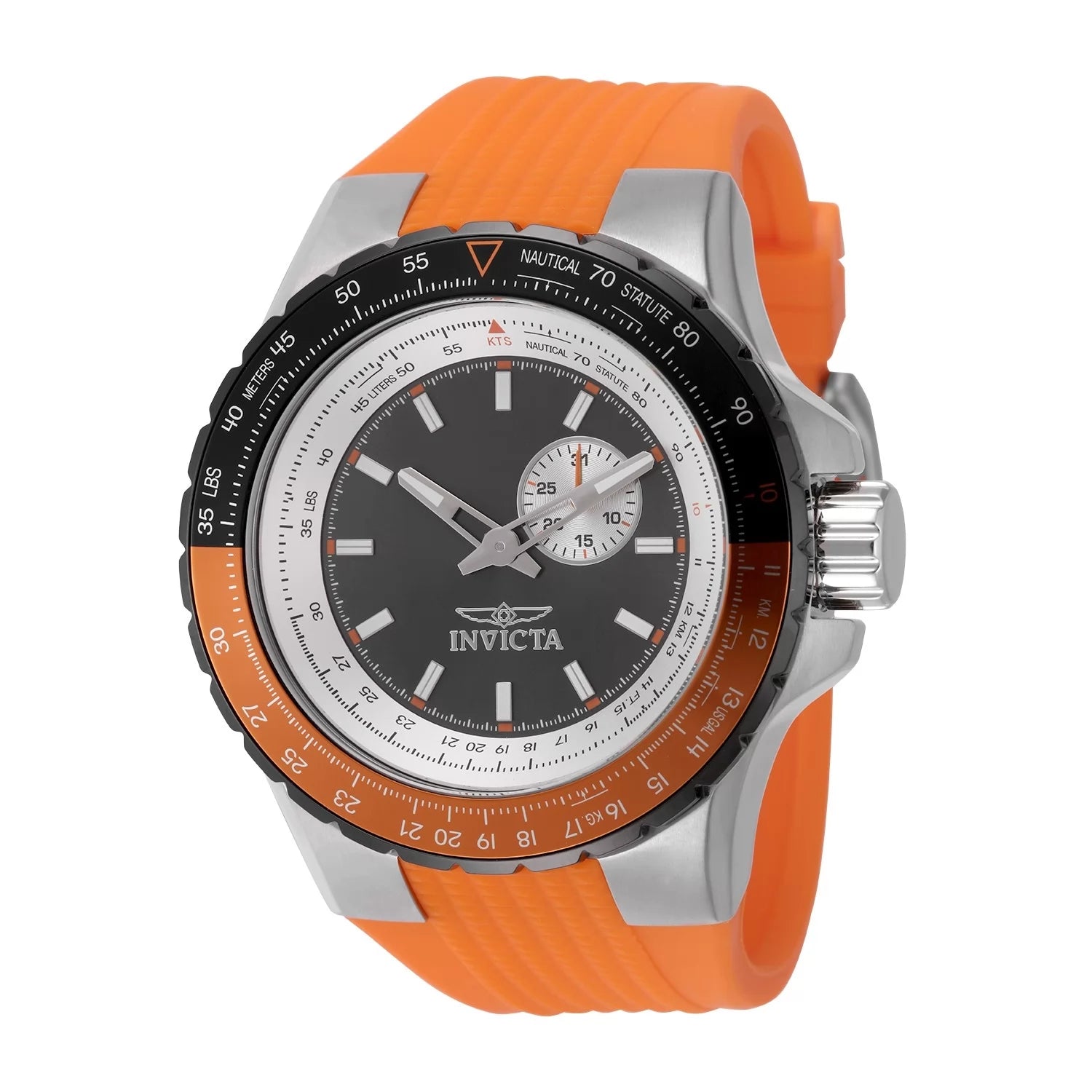 Invicta Aviator Quartz Gunmetal Dial Men's Watch 50 mm 49721