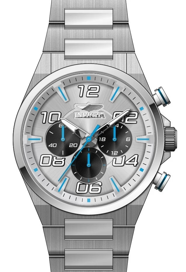 Invicta Speedway Quartz Silver Dial Men's Watch 44 mm 50423
