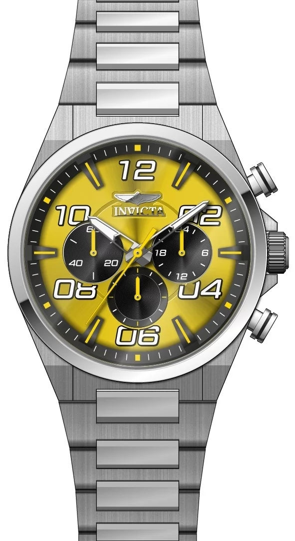 Invicta Speedway Quartz Yellow Dial Men's Watch 44 mm 50424