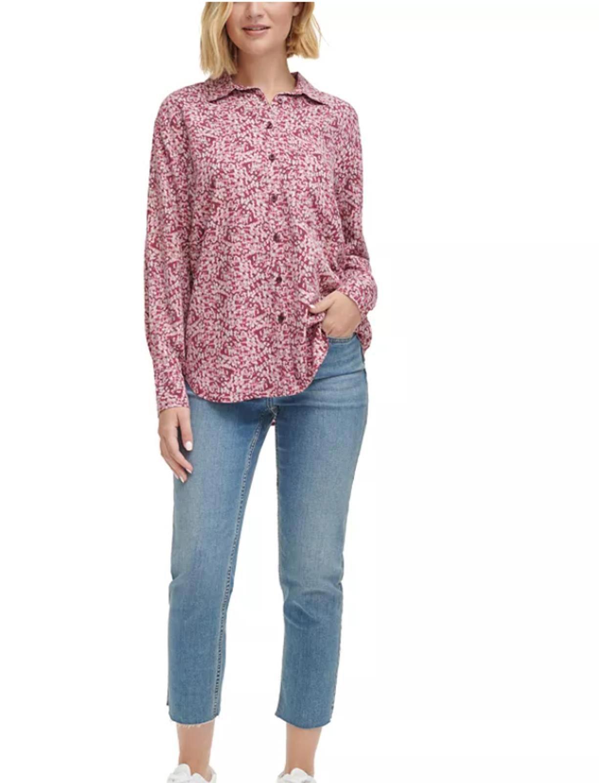 Calvin Klein Button Down Top - Size Large