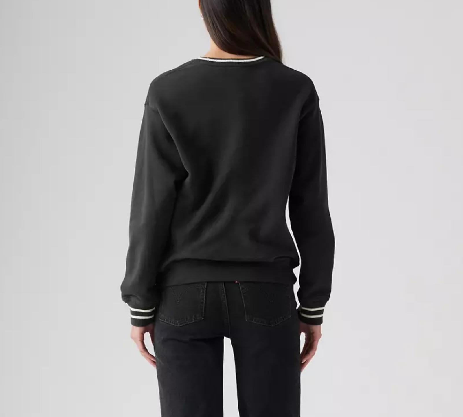 Levi's Women's Crewneck Logo Black - Size M