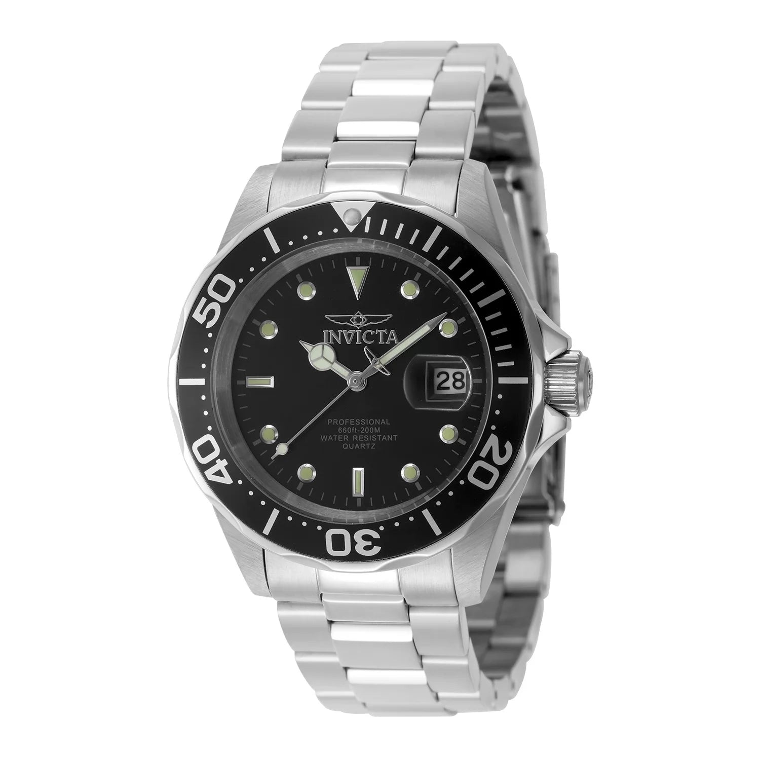Invicta Pro Diver Quartz Black Dial Men's Watch 40 mm 9307