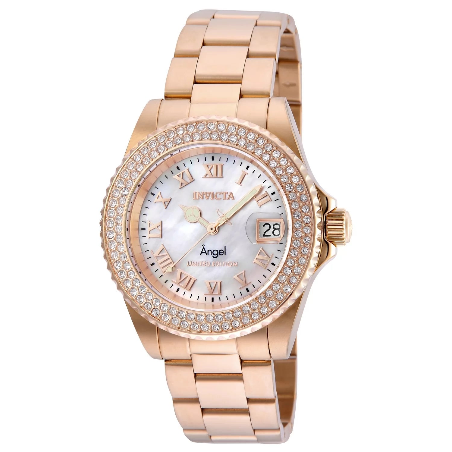 Invicta Angel Quartz Gold Dial Lady Watch 40 mm 24615