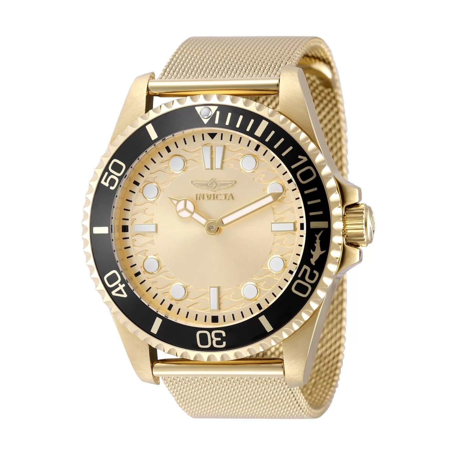 Invicta Pro Diver Quartz Gold Dial Men's Watch 43 mm 49690