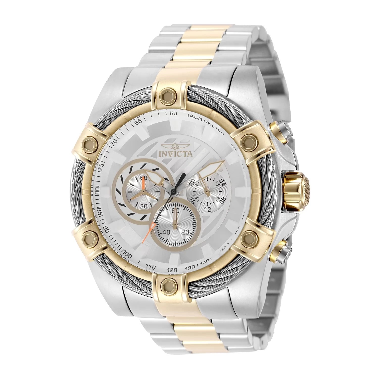 Invicta Bolt Quartz Silver Dial Men's Watch 52 mm 49746