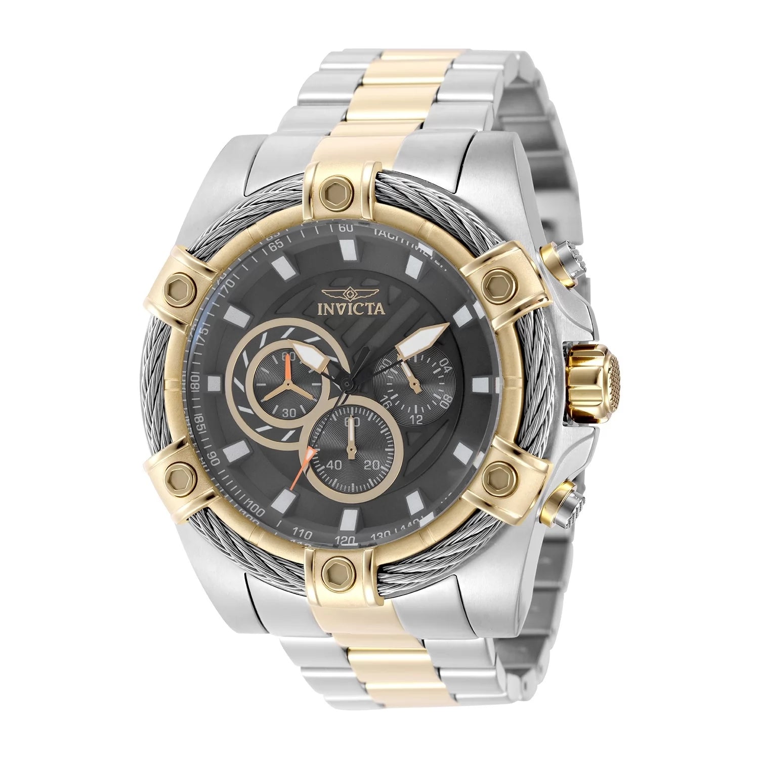 Invicta Bolt Quartz Grey Dial Men's Watch 52 mm 49748