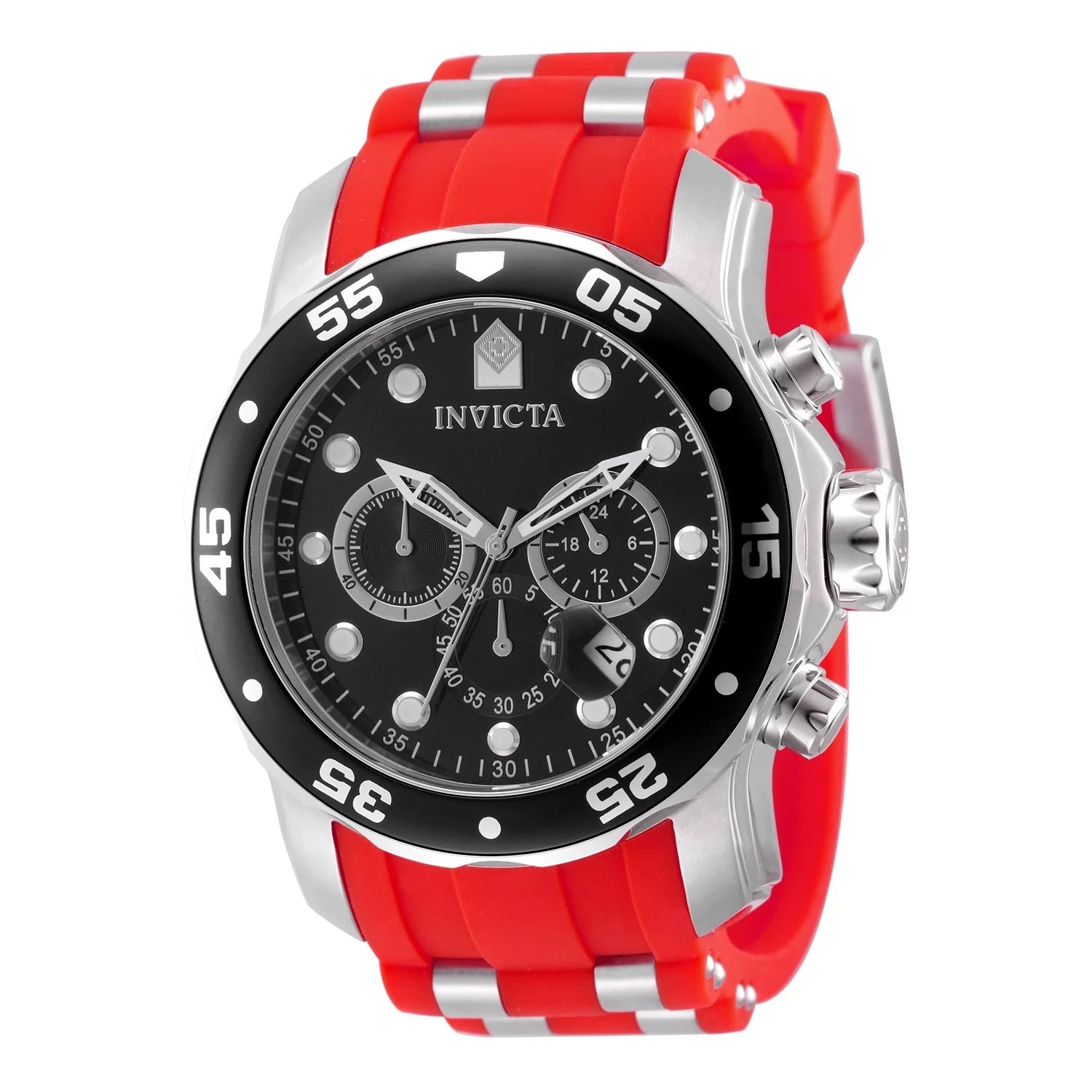 Invicta Pro Diver Quartz Black Dial Men's Watch 48 mm 49829