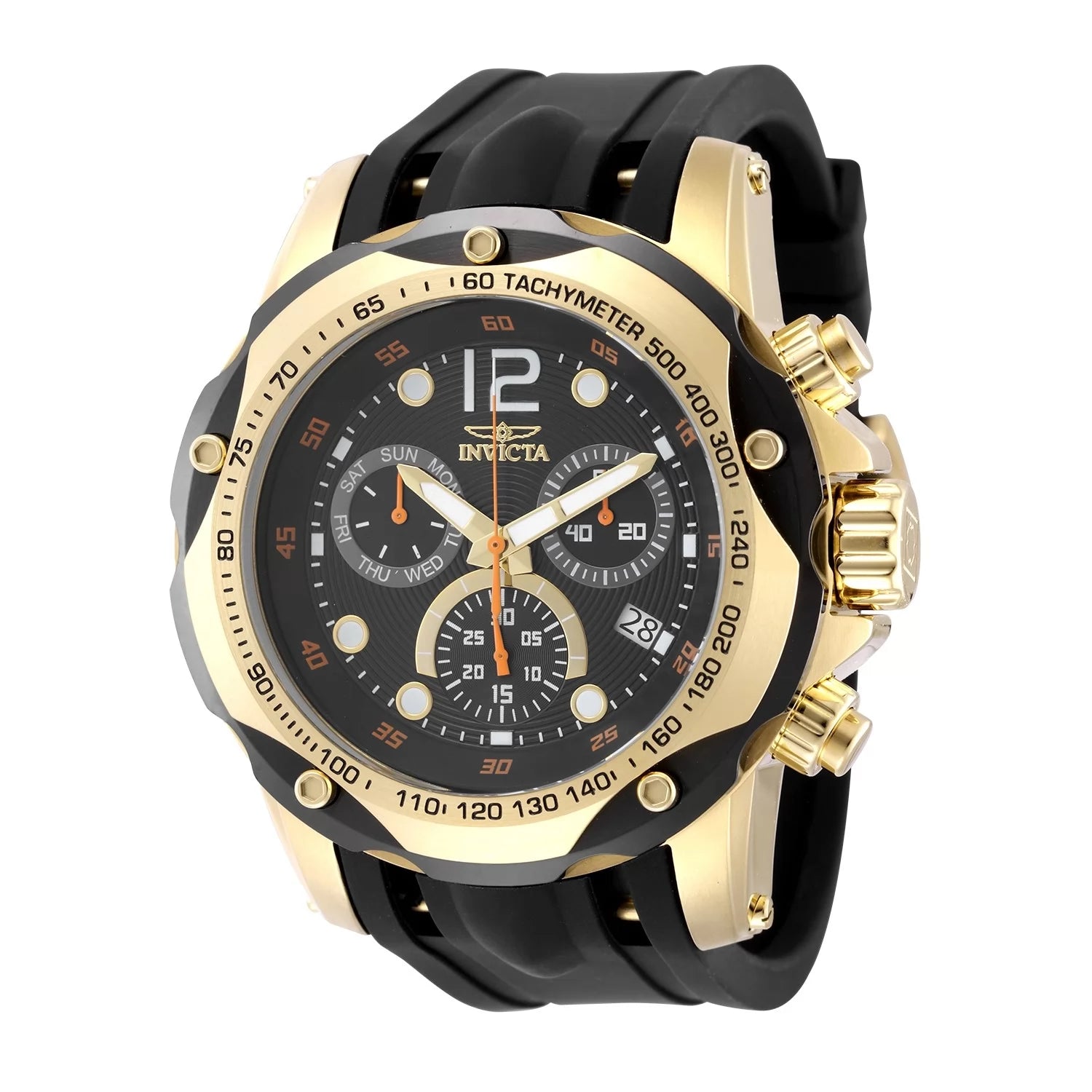 Invicta Speedway Quartz Black Dial Men's Watch 51 mm 49841