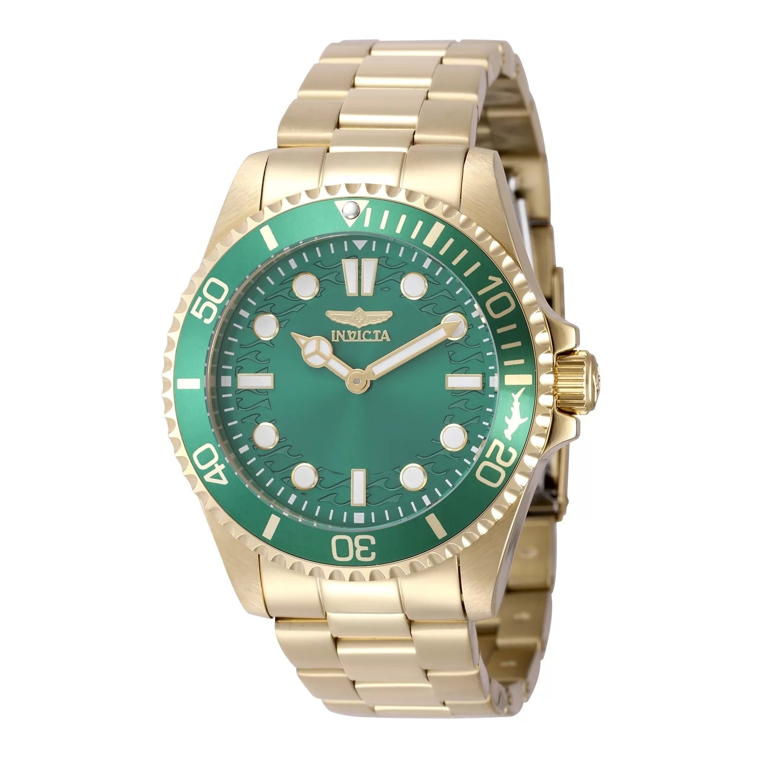 Invicta Pro Diver Quartz Green Dial Men's Watch 43 mm 49702