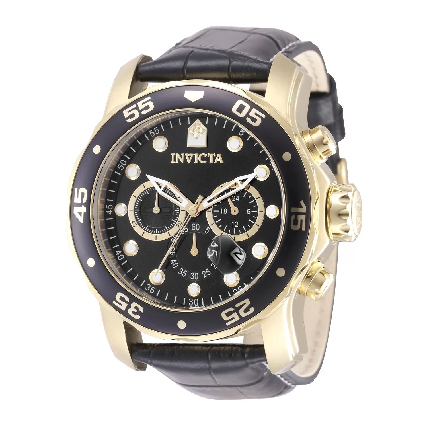 Invicta Pro Diver Quartz Black Dial Men's Watch 48 mm 49833