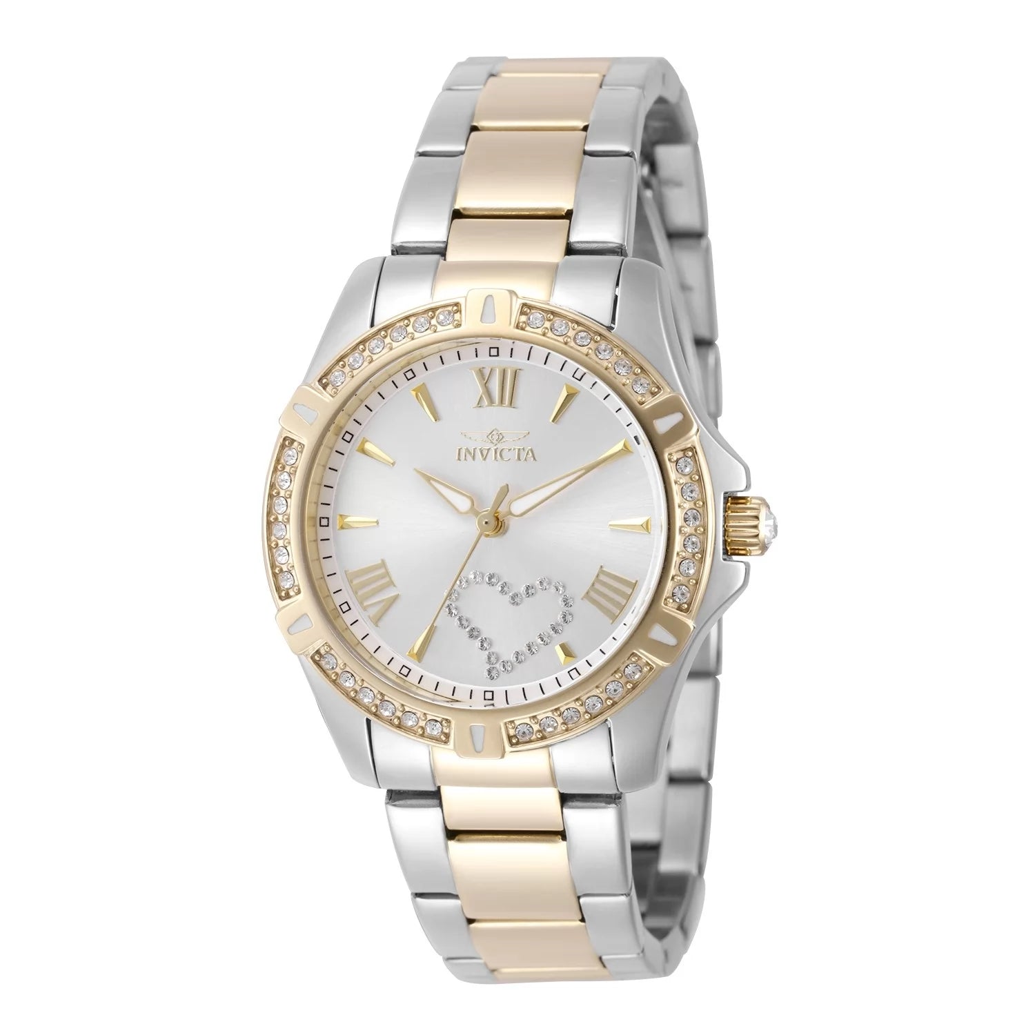 Invicta Angel Quartz Silver Dial Lady Watch 34 mm 49844