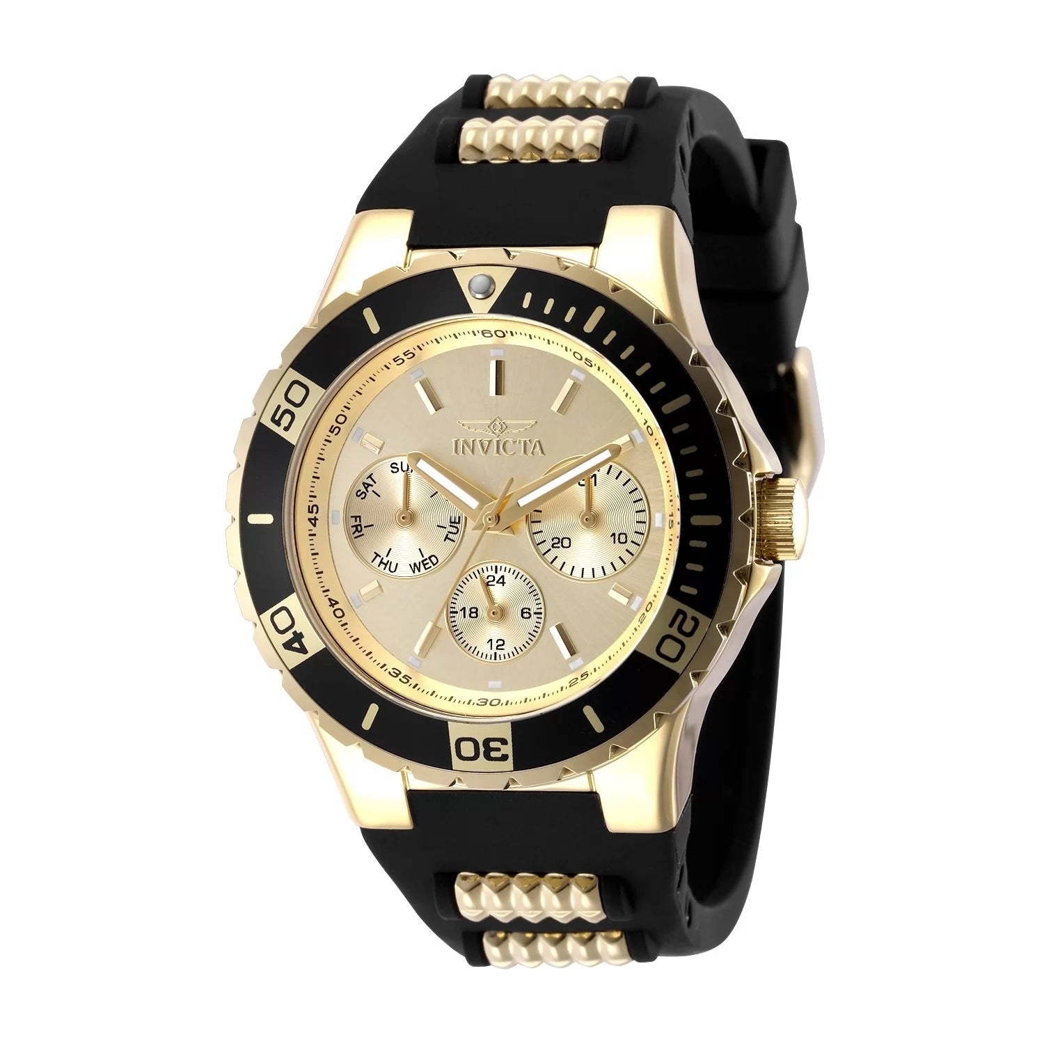 Invicta Aviator Quartz Gold Dial Lady Watch 38 mm 49892