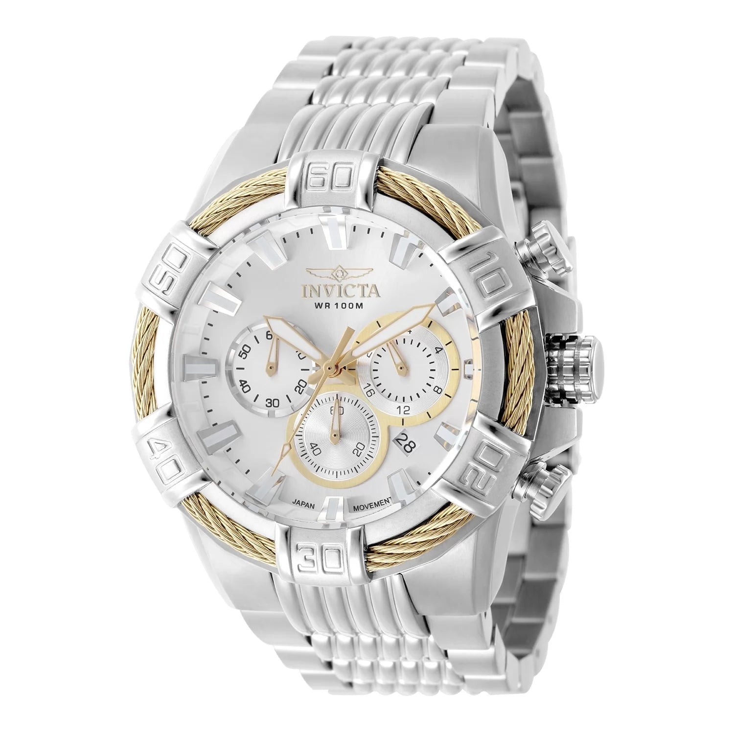 Invicta Bolt Quartz Silver Dial Men's Watch 51 mm 49901