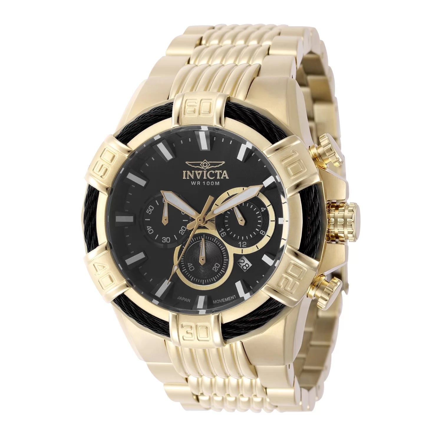 Invicta Bolt Quartz Black Dial Men's Watch 51 mm 49905