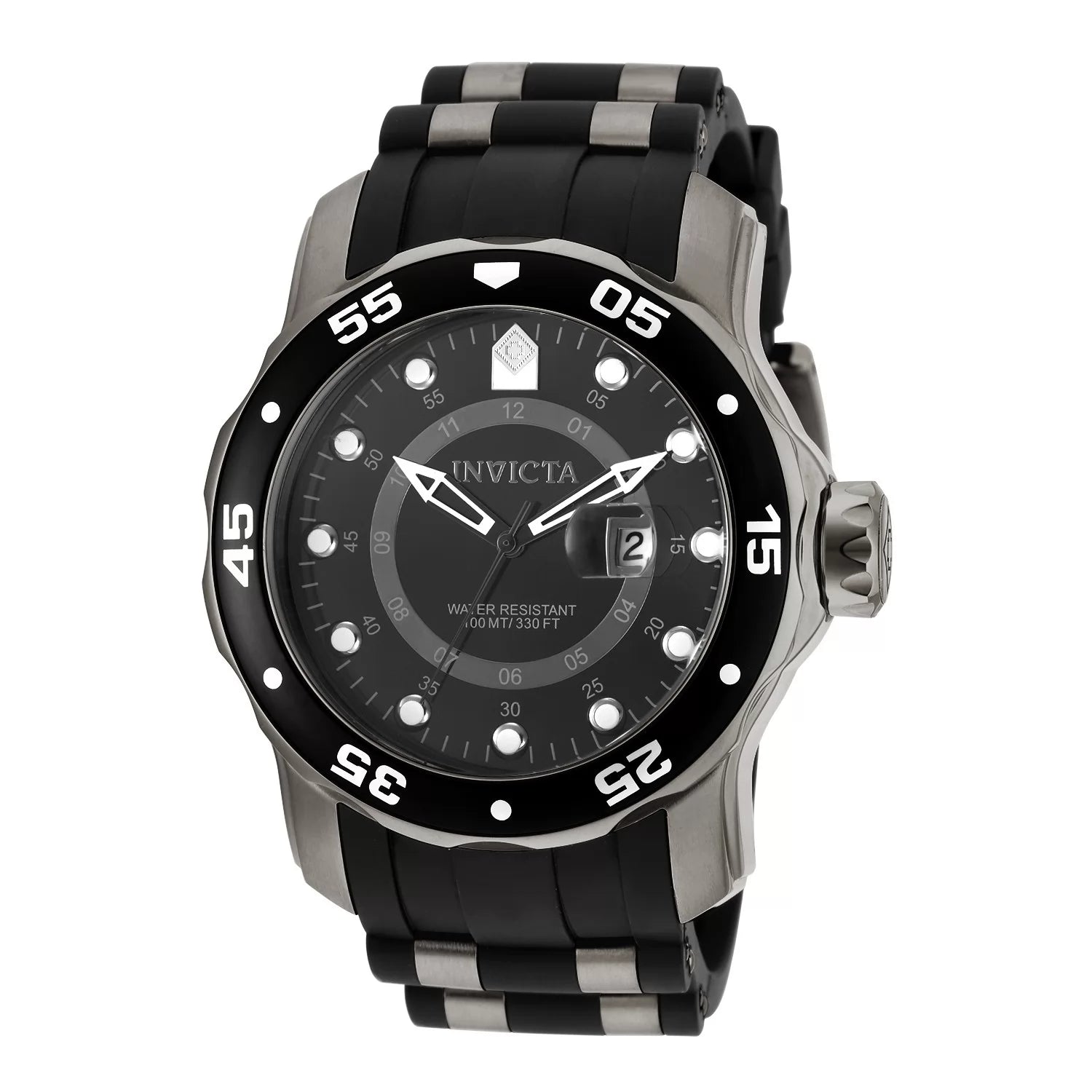 Invicta Pro Diver Quartz Black Dial Men's Watch 48 mm 6996