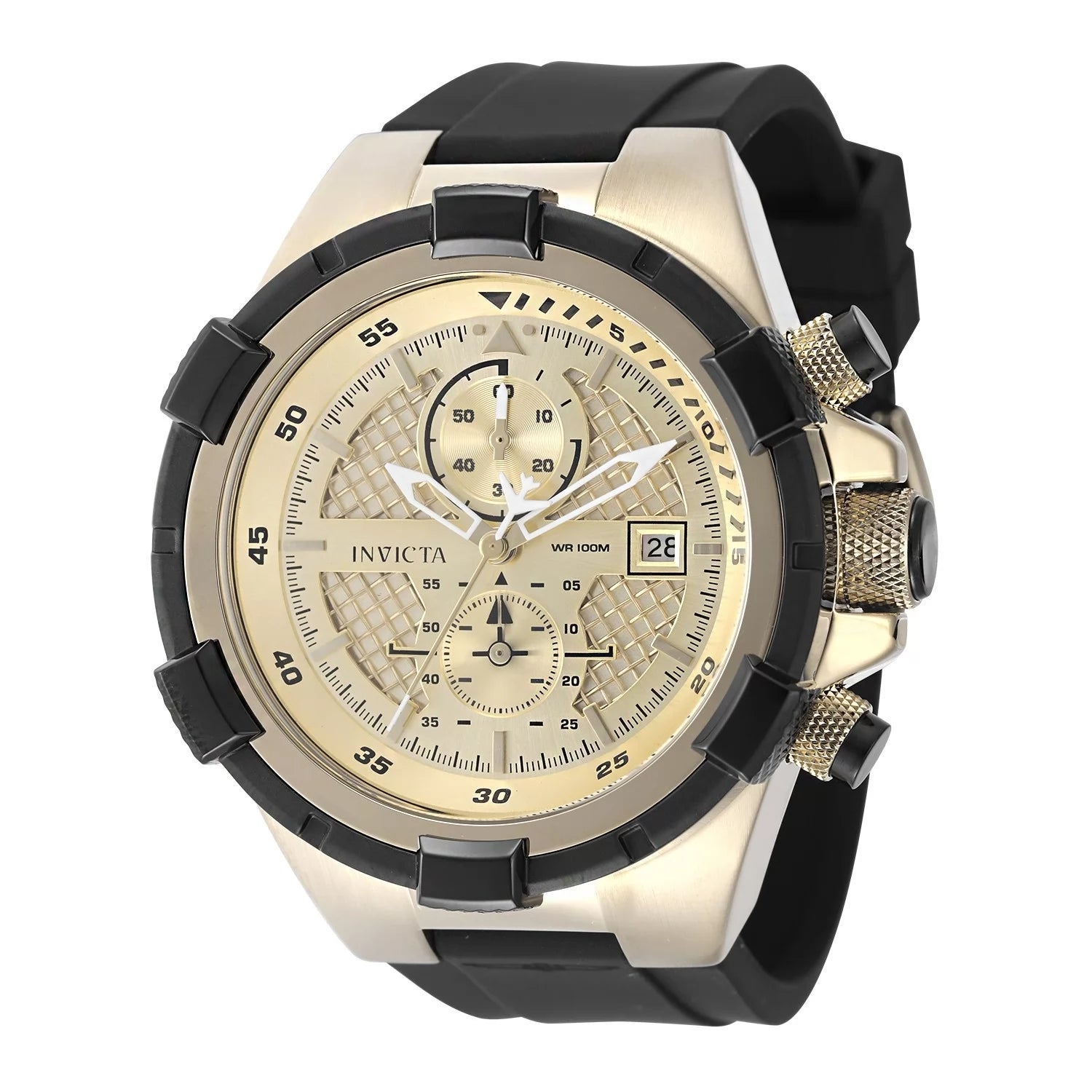 Invicta Aviator Quartz Gold Dial Men's Watch 50 mm 50121