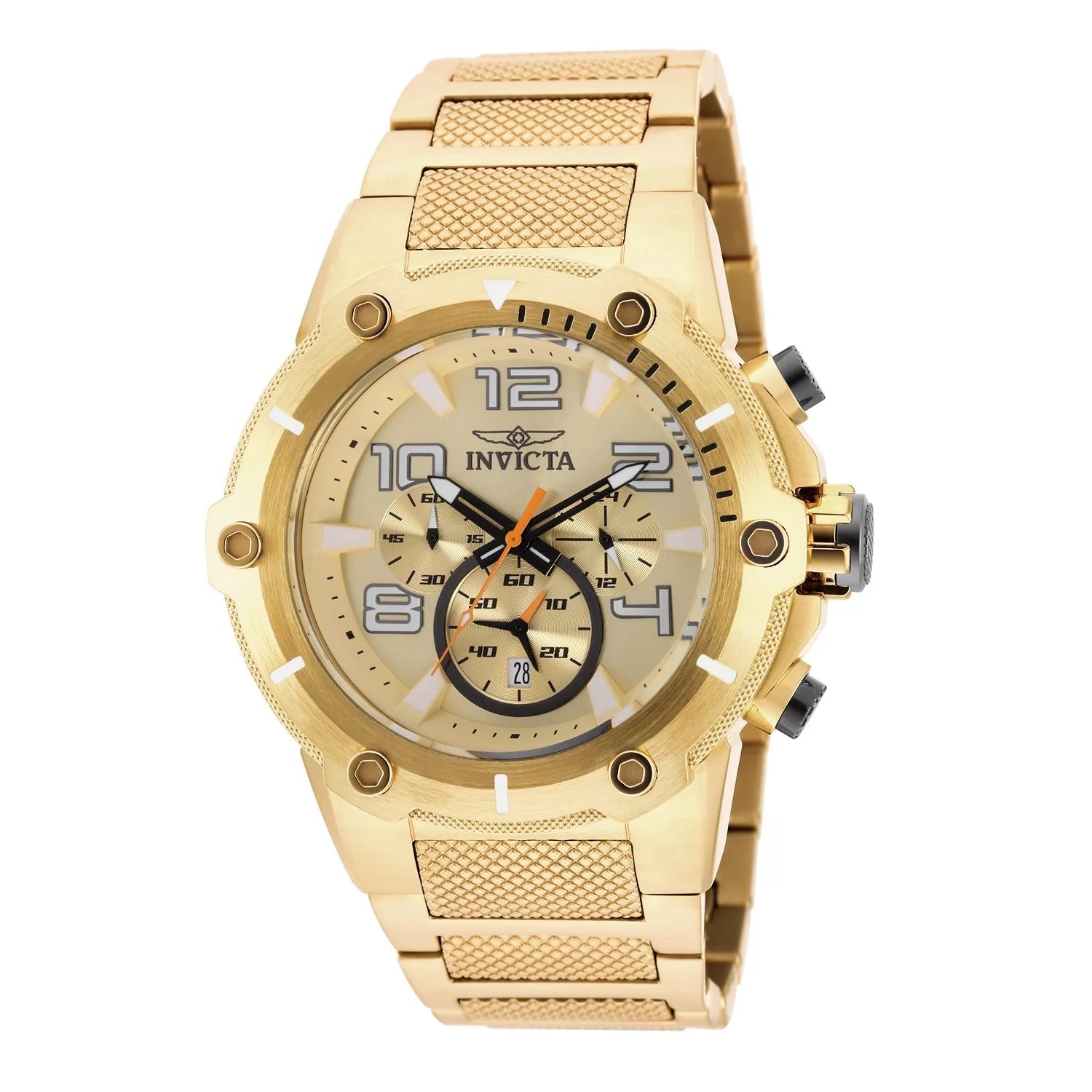 Invicta Speedway Quartz Gold Dial Men's Watch 51 mm 19529