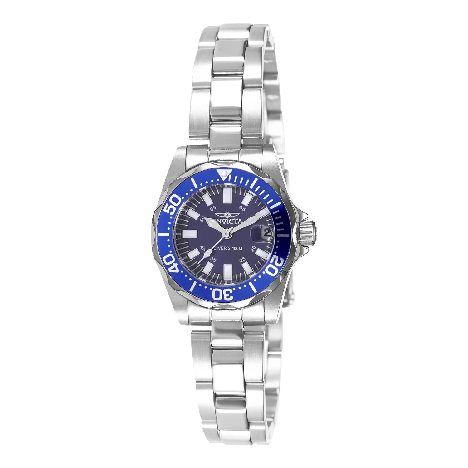 Invicta Signature Quartz Blue Dial Lady Watch 27 mm 7060