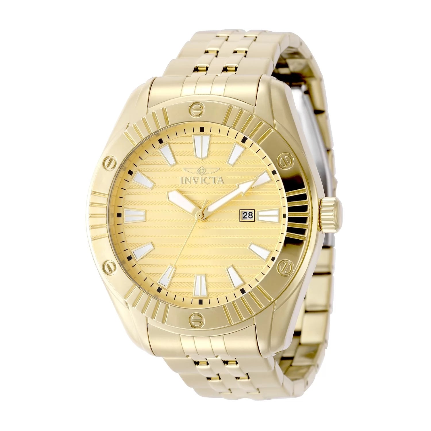 Invicta Angel Quartz Gold Dial Lady Watch 47 mm 50387