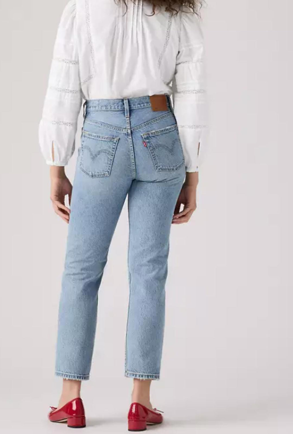 LEVI STRAUSS 501 CROPPED STRAIGHT-LEG JEAN OXNARD ATHENS PUSHED - Size 29"