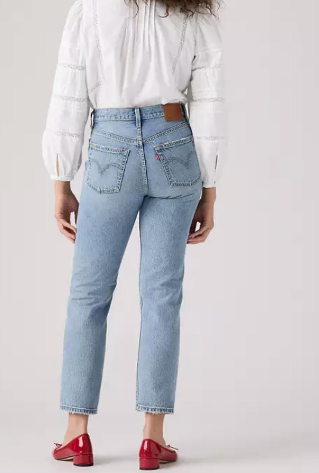 LEVI STRAUSS 501 CROPPED STRAIGHT-LEG JEAN OXNARD ATHENS PUSHED - Size 29"