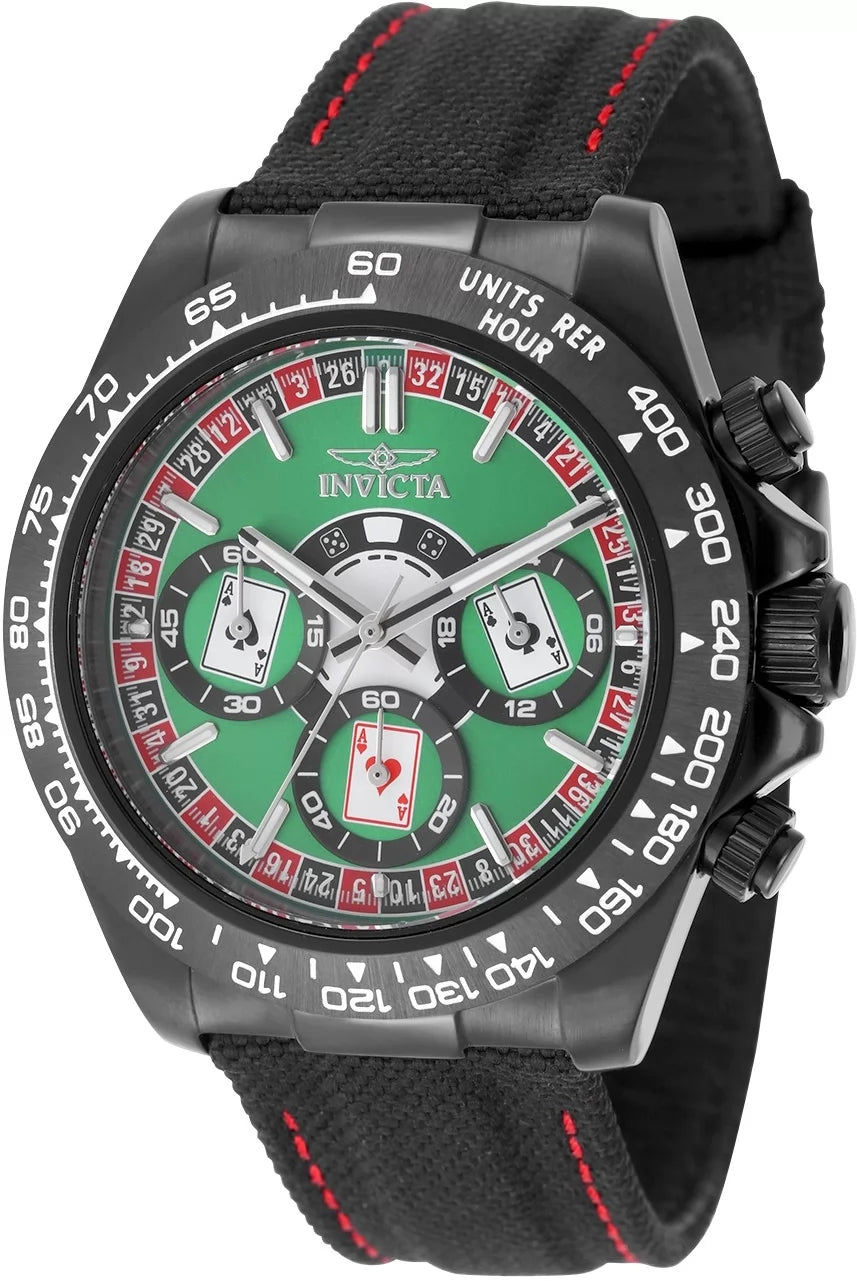 Invicta Speedway Quartz Green Dial Men's Watch 40 mm 50517