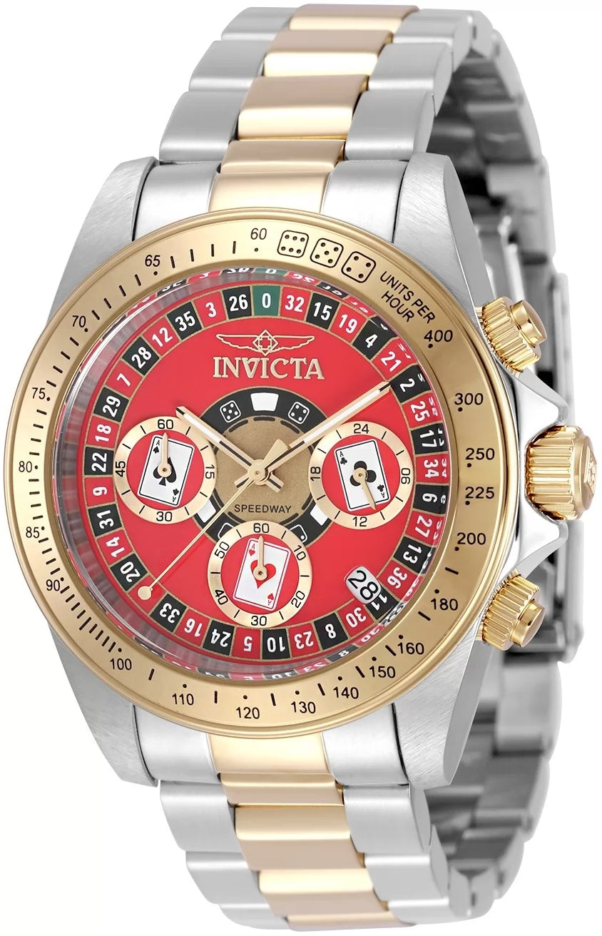 Invicta Speedway Quartz Red Dial Men's Watch 39 mm 50495