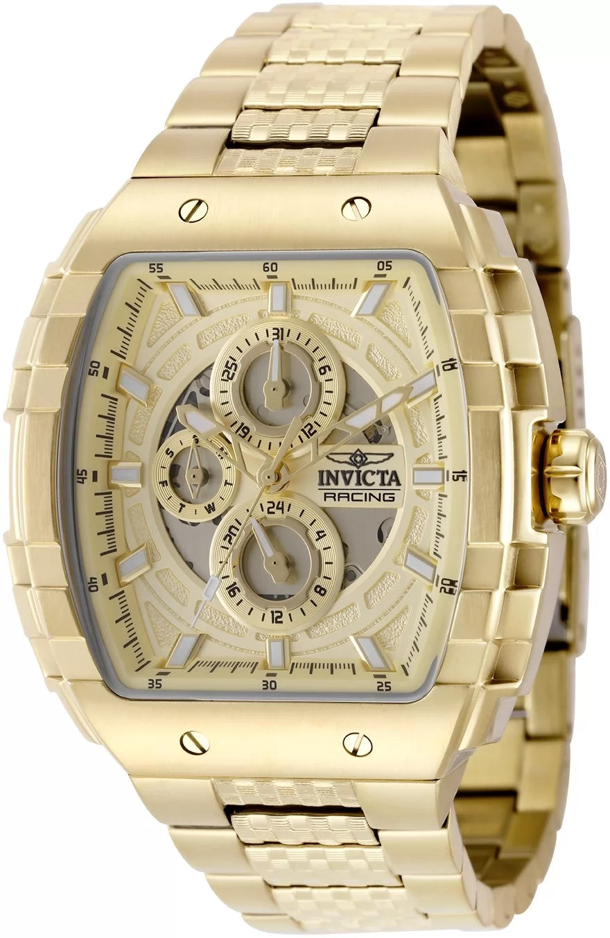 Invicta S1 Rally Quartz Gold Dial Men's Watch 47 mm 50237