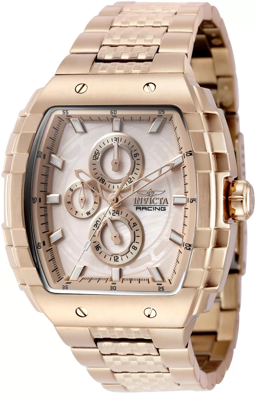 Invicta S1 Rally Quartz Rose Gold Dial Men's Watch 47 mm 50241