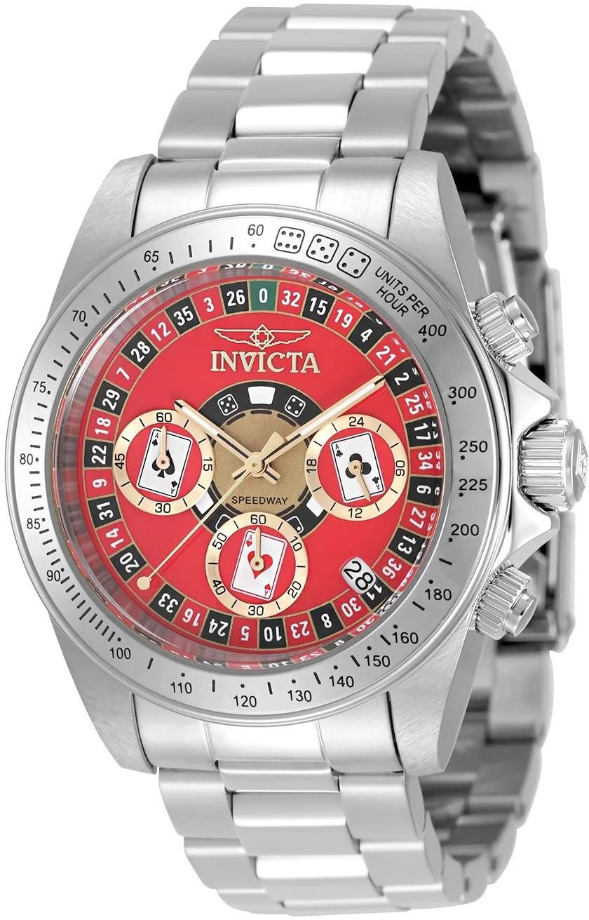 Invicta Speedway Quartz Red Dial Men's Watch 39 mm 50494