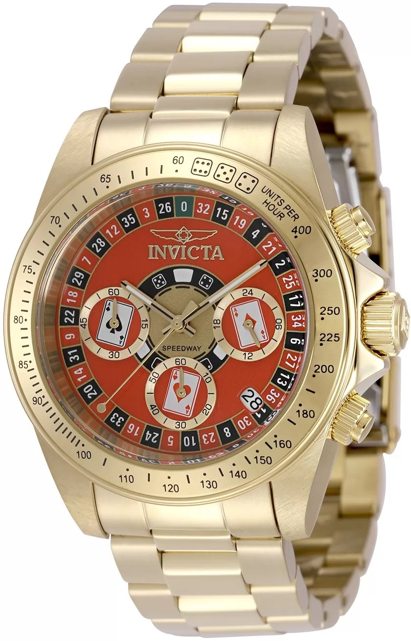 Invicta Speedway Quartz Red Dial Men's Watch 39 mm 50496