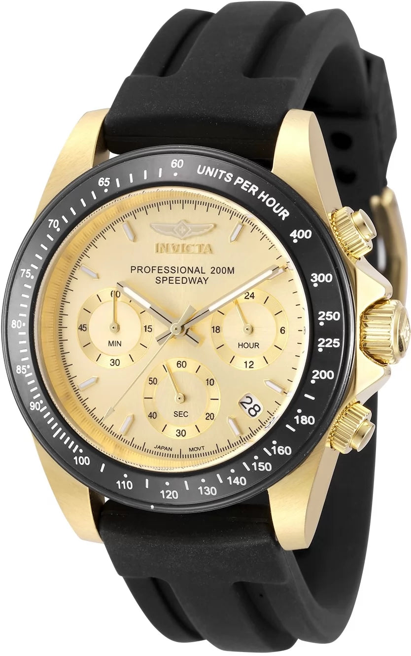Invicta Speedway Quartz Gold Dial Men's Watch 39 mm 50761
