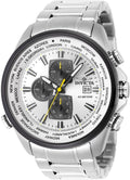 Invicta Aviator Quartz Silver Dial Men's Watch 50 mm 50501