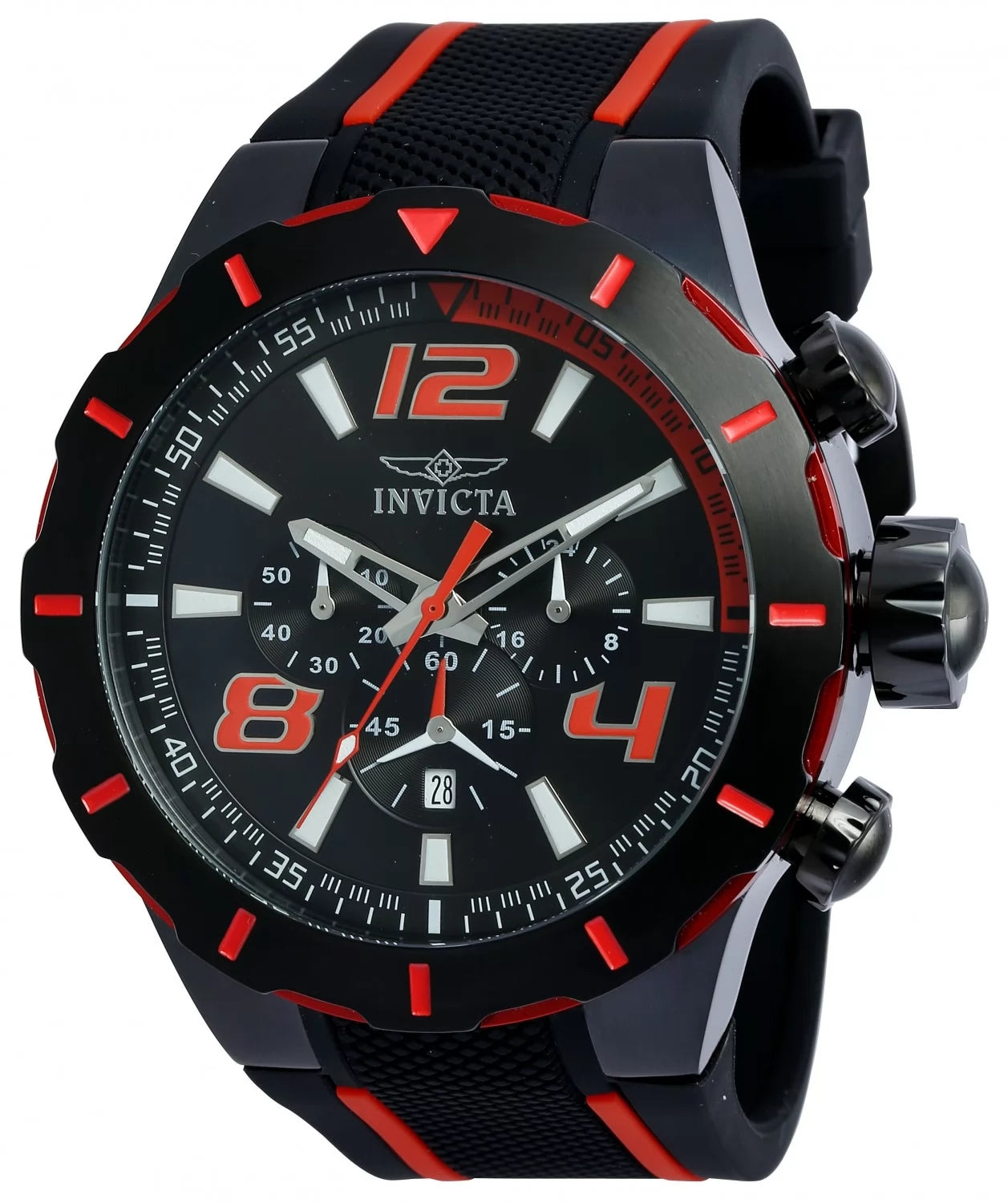 Invicta S1 Rally Quartz Black Dial Men's Watch 52 mm 20109