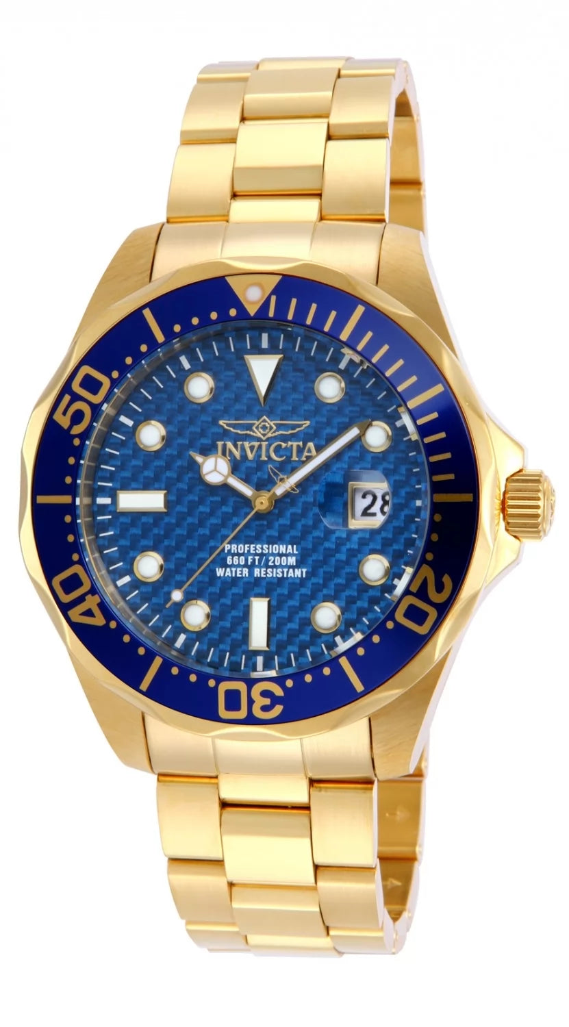 Invicta Pro Diver Quartz Blue Dial Men's Watch 47 mm 14357