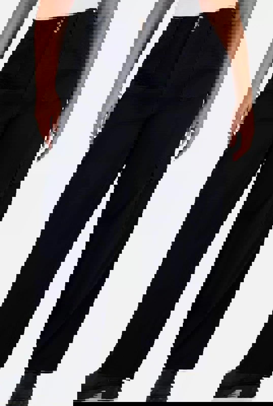 CELEBRITY PINK PLUS SIZE RELAXED-FIT STRAIGHT PANTS -BLACK - Size - 14W