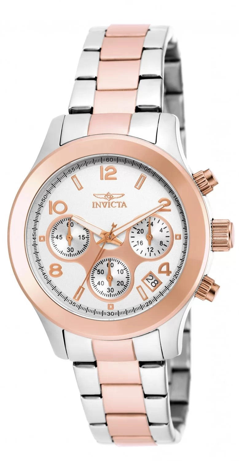Invicta Angel Quartz Silver Dial Lady Watch 38 mm 19220