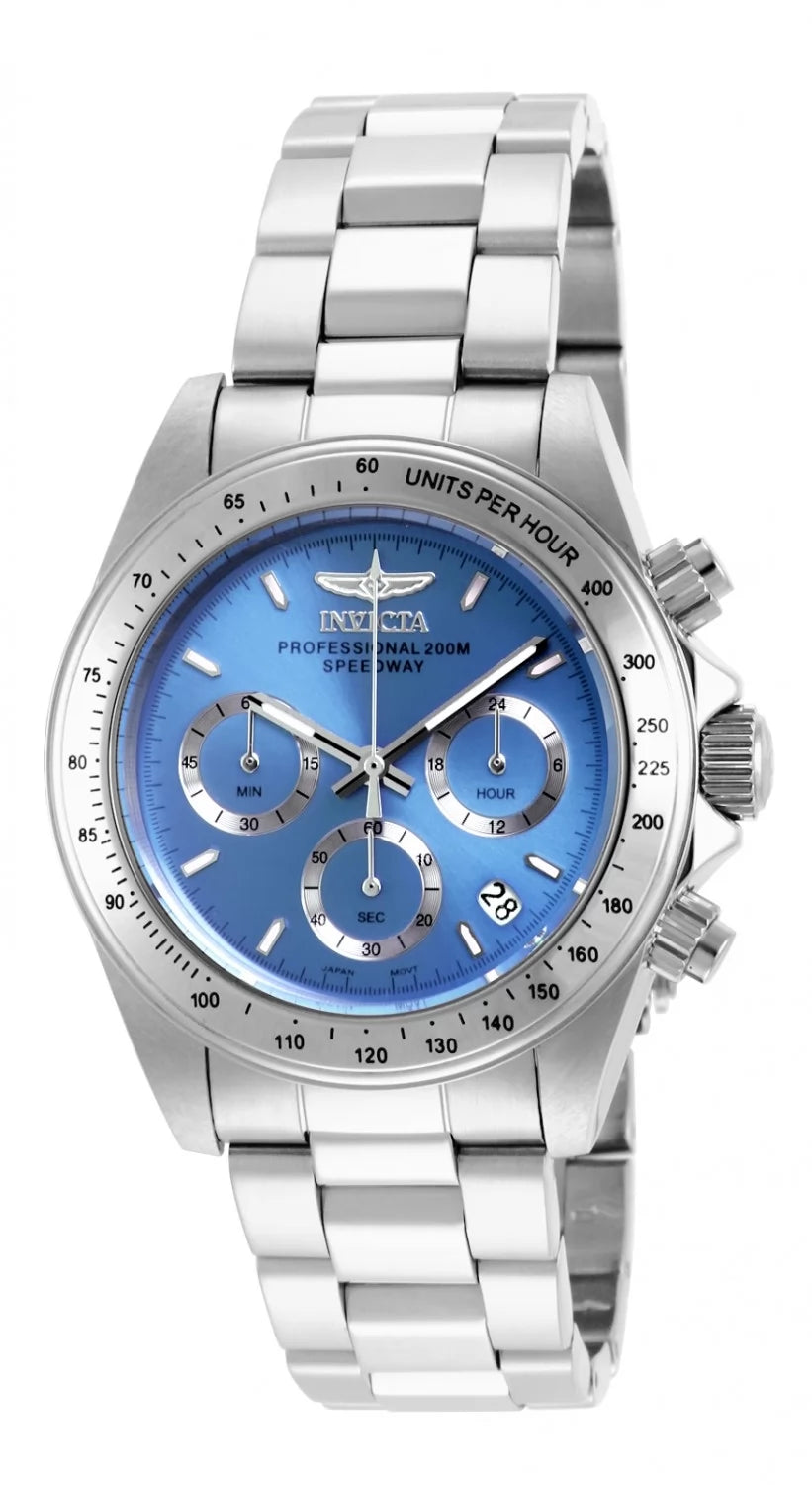 Invicta Speedway Quartz Blue Dial Lady Watch 39 mm 16655