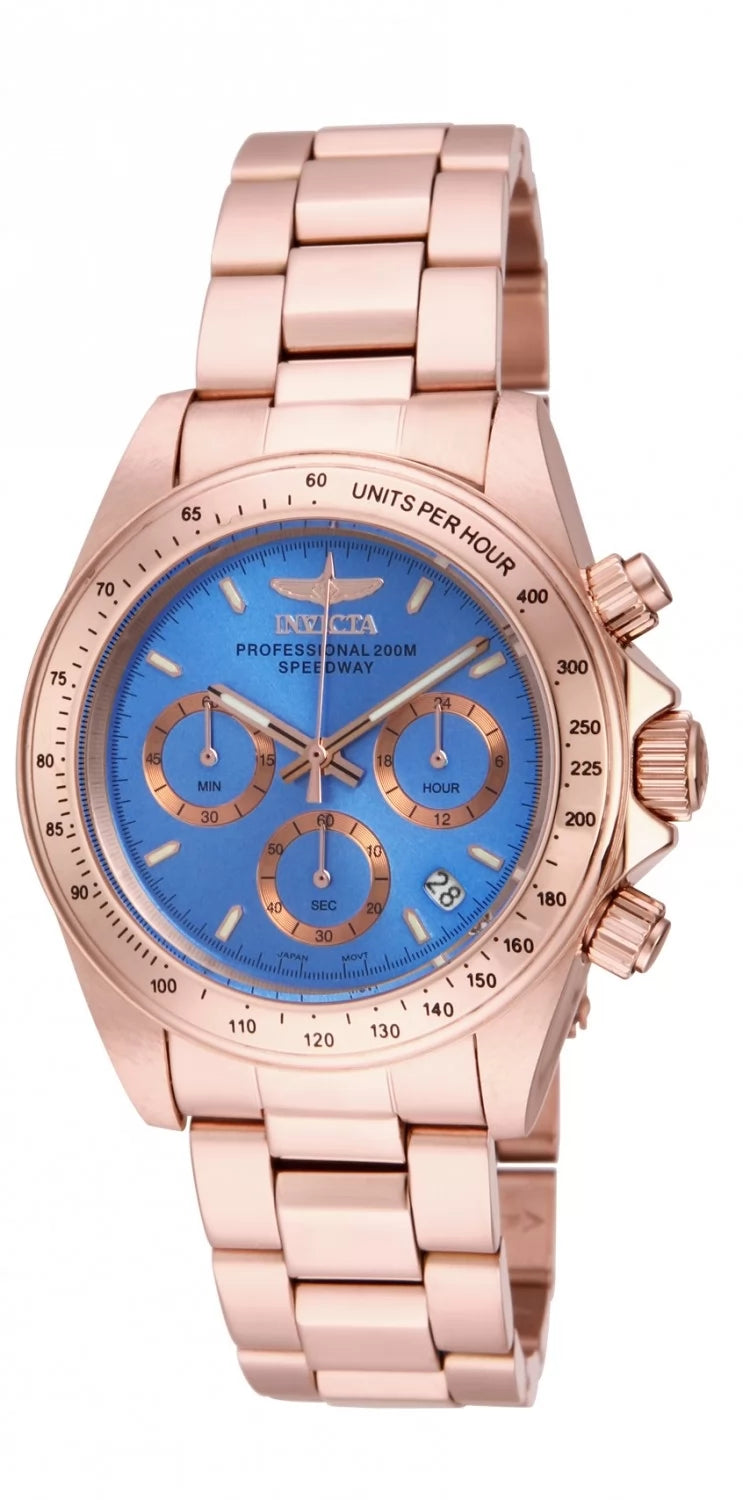 Invicta Speedway Quartz Blue Dial Lady Watch 39 mm 16658