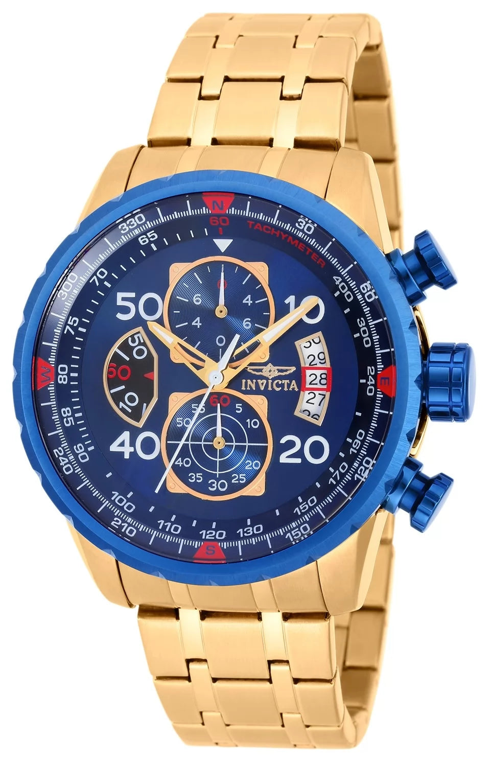 Invicta Aviator Quartz Blue Dial Men's Watch 48 mm 19173