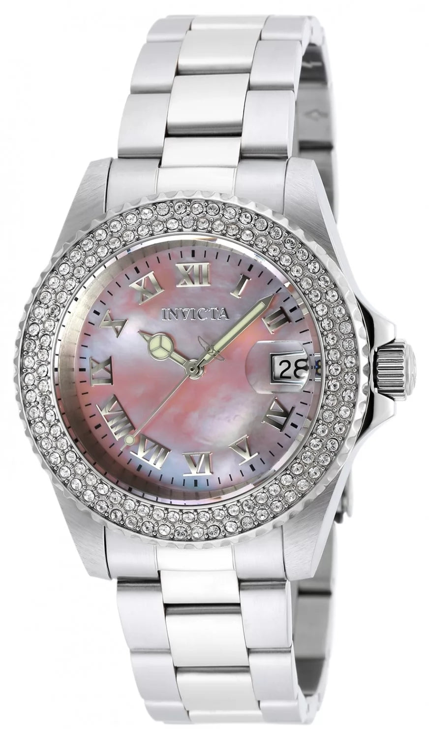 Invicta Angel Quartz Pink Dial Lady Watch 40 mm 19874