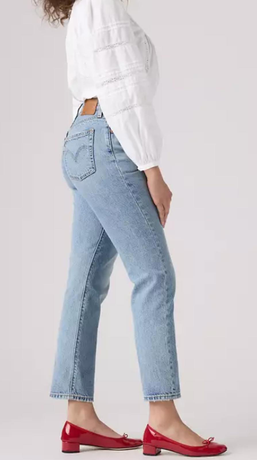 LEVI STRAUSS 501 CROPPED STRAIGHT-LEG JEAN OXNARD ATHENS PUSHED - Size 29"