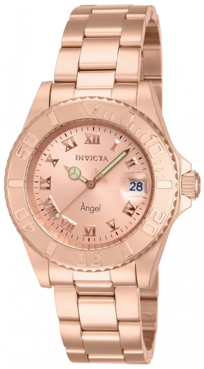 Invicta Angel Quartz Rose Gold Dial Lady Watch 40 mm 14322