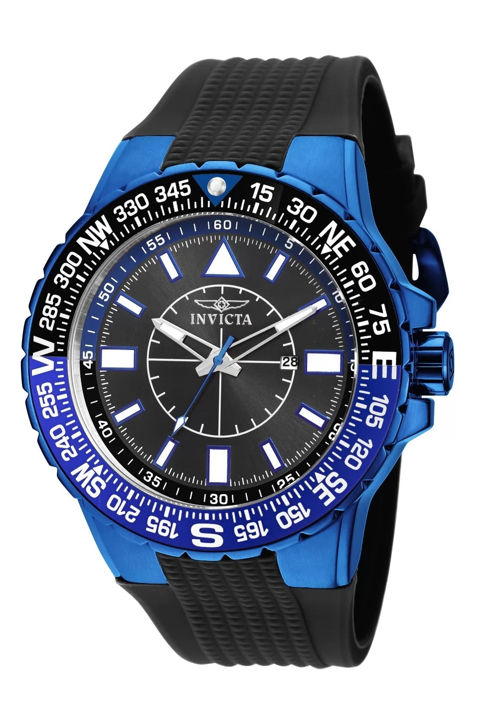 Invicta Aviator Quartz Black Dial Men's Watch 52 mm 19269