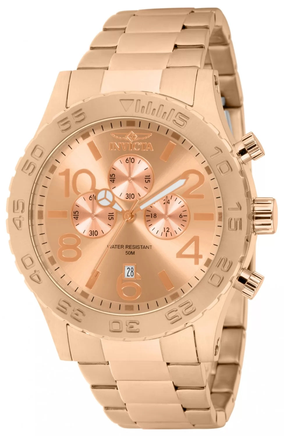 Invicta Specialty Quartz Rose Gold Dial Men's Watch 50 mm 1271
