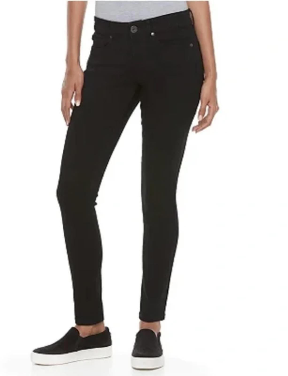 DOLLHOUSE JUNIORS SKINNY-LEG JEANS BLACK - Size - 3