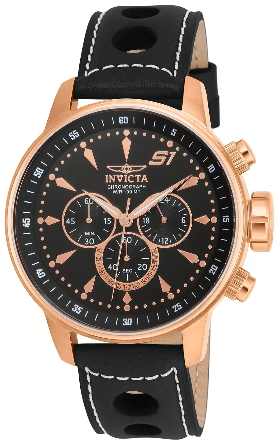 Invicta S1 Rally Quartz Black Dial Men's Watch 48 mm 16013